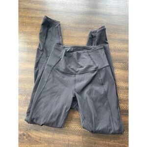 Lululemon Train Times 7/8 Pant High Rise Mesh Leggings Black Size 2 W5AY6S